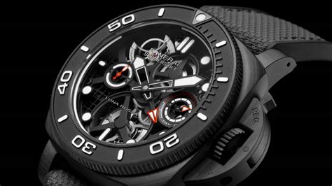 This Panerai Submersible has a striking tourbillon and intricate